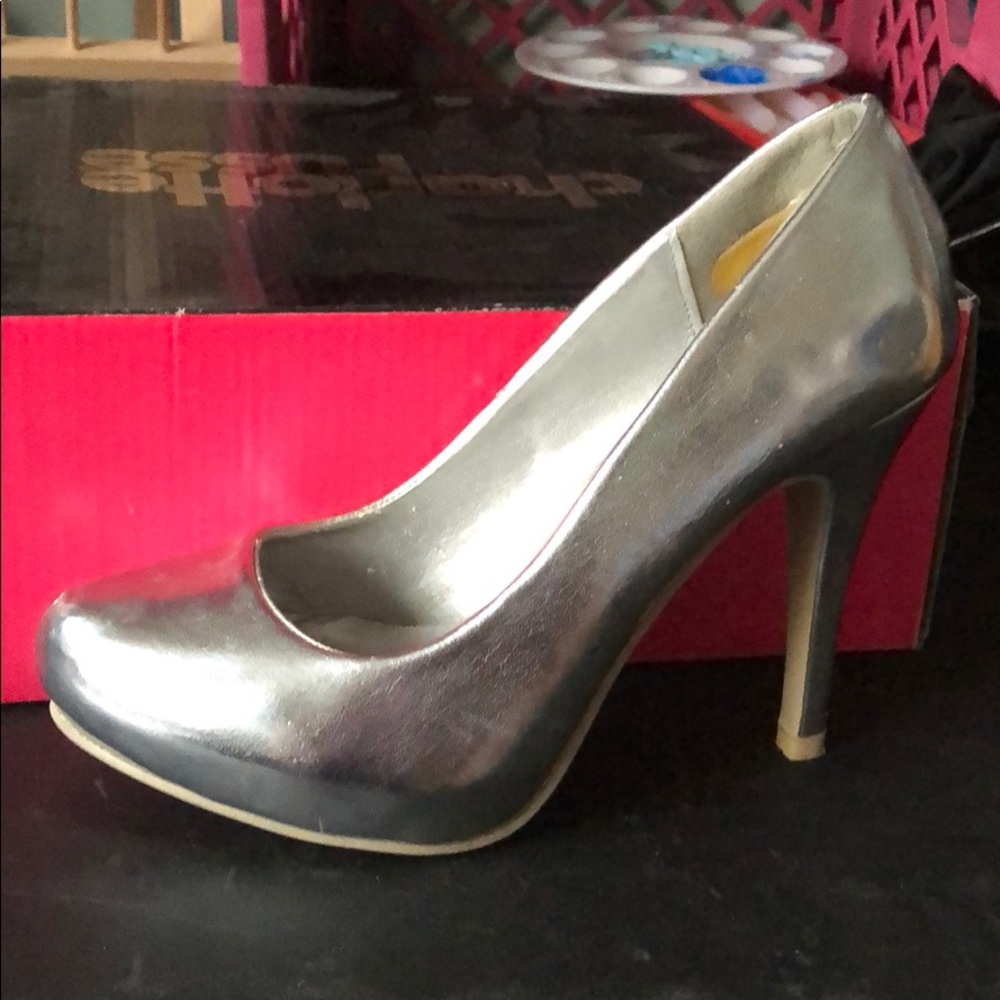 Silver heels
